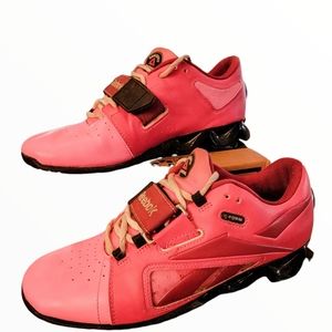 Reebok Womens Crossfit U-Form Lifter Shoe Red Pink Black Sz 9